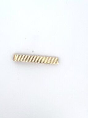 Tiffany & Co 14k Yellow Gold Ridged Tie Bar